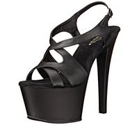 Pleaser Femme SKY-330 Sandales Plateforme, Noir, 39 EU