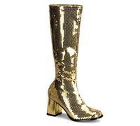 Pleaser Femme Spectacul-300 m² Bottes, Paillettes dorées, 42 EU