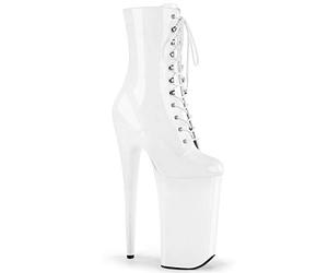 Pleaser Femmes FLAMINGO-1051 Plateformes Talons Hauts Bottines Vernis Blanc 37 Eu