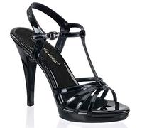 Pleaser FLAIR-420, Chaussures à Talons avec Bride Style salomés Femmes - Noir - Schwarz (Blk/Blk), 43 EU (10 UK)