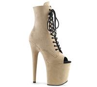 Pleaser FLAMINGO-1021FS Beige Faux Suede/Beige Faux Suede UK 4 (EU 37)