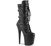 Pleaser FLAMINGO-1053 Similicuir Noir / Similicuir Noir, Noir , 39 EU