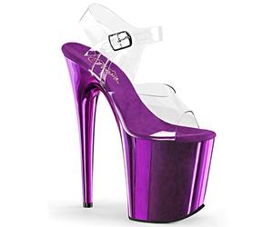 Pleaser FLAMINGO-808 CLR/Purple Chrome UK 9 (EU 42)