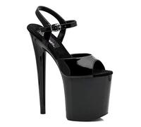 Pleaser Femme FLAMINGO-809 Sandales Plateforme, Noir (Blk Pat/Blk), 39 EU