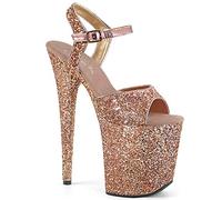 Pleaser FLAMINGO-810LG Rose Gold Glitter/Rose Gold Glitter UK 4 (EU 37)