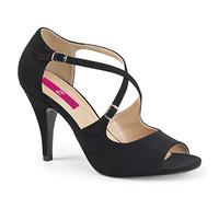 Pleaser Pink Label DREAM-412 Blk Nubuck UK 14 (EU 47)