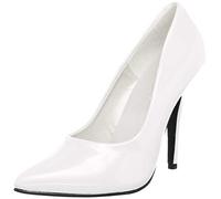 Pleaser Pleaser Seduce-420v - Escarpins - Femme - Blanc (Wht Pat) - 38 EU ( 5 UK ) (8 US)