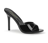 Pleaser Femme Classique-01 Sandales Ouvertes, Black Pat, 36 EU