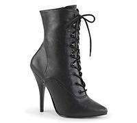 Pleaser Seduce-1020, Bottes Classiques femme - Noir (Blk Faux Leather), 37 EU (4 UK)
