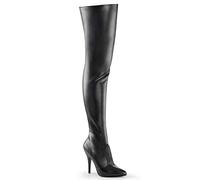 Pleaser Seduce 3010, Sans doublure Over-The-Knee Bottes Femme - Noir (Blk Faux Leather), 46 EU