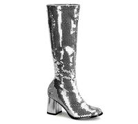 Pleaser - Spectacul-300sq - Bottes - Femme - Argenté (Slv Sequins) - Taille: 44