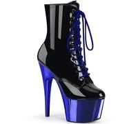 Pleaser Talon Haut Aiguille Plateforme 17.8cm Bottines ADORE 1020 Two Tone