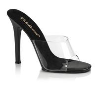 Pleaser Talon Haut Stiletto Mules Transparent Gala 01