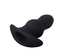 PleasureBoxxx Plug anal creux en silicone Lavement judas, moyen