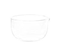 Pleayietoopiatiey Bol à matcha en verre avec bec verseur, accessoires de thé pour infusion à froid, 350 ml, 11,7 x 6,5 cm