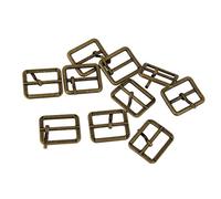 Pleayietoopiatiey Boucles à rouleau métal rectangle Tri-glide boucle bronze 25mm, bronze, taille unique