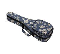 Pleayietoopiatiey Housse de transport en nylon pour ukulélé soprano ténor rembourré épais 53,3 cm Noir, Bleu 57 x 22 x 6 cm, 57 x 22 x 6 cm, comme description