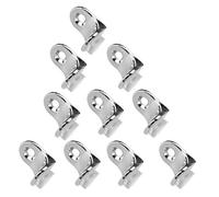 Pleayietoopiatiey Lot de 10 supports de fixation à angle droit pour étagère en verre avec ventouse