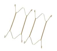 Pleayietoopiatiey Lot de 2 crochets invisibles à suspendre au mur pour assiette, support de présentation en forme de W 20,3 cm, 20,3 cm