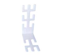 Pleayietoopiatiey Support de circuit respiratoire universel en forme de L pour anesthésie animale Blanc