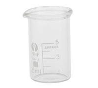 Pleayietoopiatiey Verre gradué en verre de forme basse 5 ml, Eprouvette graduée