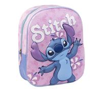 ARTESANÍA CERDÁ Sac à dos pour enfant 3D Stitch Rose 25x10x31 cm Polyester/EVA Fermeture éclair