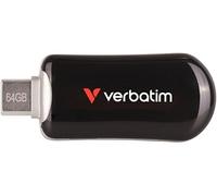 VERBATIM Flash Drive USB C 64GB Black
