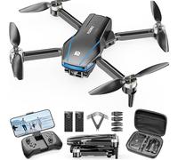 PLEGBLE Drone avec caméra 4K pour enfants, mini drone pour adultes, drone FPV RC sans balais avec 5G WiFi, maintien d'altitude, 3D Flip, mode sans tête, trajectoire de vol, jouets cadeaux pour garçons