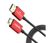 Plehood Mini HDMI 4K 3ft/1m, haute vitesse 18Gbps HDMI 2.0, câble ultra fin Φ3,6mm, suppot 4K @60Hz (A-C 1m)