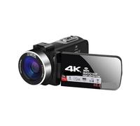 Plein 4K Blog Enregistreur Vidéo Streaming Caméscope Portable Extérieur UHD 48MP Numérique Vlog Caméras for La Photographie Cadeau pour débutants(No SD Card,Generation 2)