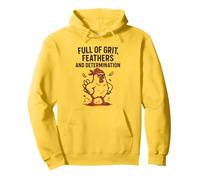 Plein de grain, de plumes et de détermination du poulet Sweat à Capuche