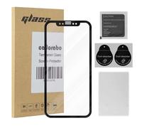 Cadorabo Plein Écran Film De Protection Compatible Avec Apple Iphone X / Xs In Transparent Avec Noir - Verre De Protection D'écran Durci (Tempered) D'une Dureté De 9h Avec 5d Touch