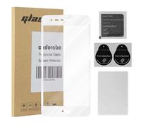 Cadorabo Plein Écran Film De Protection Compatible Avec Lg K8 2017 En Transparent Avec Du Blanc - Verre De Protection D'écran Durci (Tempered) D'une Dureté De 9h Avec 3d Touch