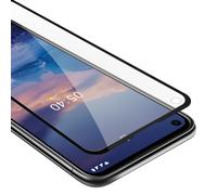 cadorabo Verre Trempé couverture complète compatible avec Nokia 5.4 en TRANSPARENT avec NOIR - Verre de protection d'écran trempé (Tempered) en dureté 9H avec 3D touch