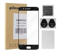 cadorabo Verre Trempé Couverture complète Compatible avec OnePlus 5 en Transparent avec Noir - Verre de Protection d'écran trempé (Tempered) en dureté 9H avec 3D Touch