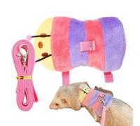 Plein pour animaux de compagnie, flanelle 43,31 pouces | Squirrel Caterpillar Harnais avec gilet d'animaux respirants, promenades en plein air, formation, voyage, camping, jardin, petits anus