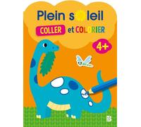 Plein soleil - Coller et colorier 4+ - Collectif - Le Ballon Eds - broché - Document jeunesse