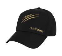 Plein Sport - Baseball Cap PS Chrome - Homme - Sport - Noir - Taille: ONE Size
