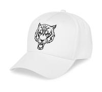 Plein Sport - Casquette de baseball Tigre - unisex - Sport - Blanc - Taille: ONE Size