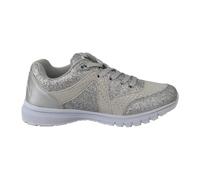 Plein Sport - Chaussures de Course Argentées pour Femmes en Polyester Exclusif - Femme - Sport - Gris - Taille: 37 EU