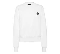 Plein Sport - Cropped SweaT-shirt LS Glitter - Femme - Sport - Blanc - Taille: 42 FR