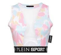 Plein Sport - Débardeur de jogging court camouflage - Femme - Tops - Multicolore - Taille: 38 FR