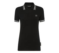 Plein Sport, Femme, Tops, Noir, Taille: 36 FR Polo Ss