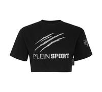 Plein Sport, Femme, Tops, Noir, Taille: 44 FR T-Chemises