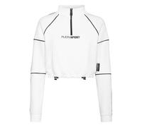 Plein Sport - Fleece Cropped Anorak - Femme - Sport - Blanc - Taille: 46 FR