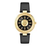 Plein Sport, Homme, Accessoires, Noir, Taille: ONE Size Montre à quartz avec bracelet en cuir