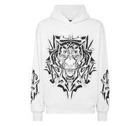 Plein Sport, Homme, Sweatshirts et sweats à capuche, Blanc, Taille: XL Sweat à capuche SweaT-shirt Thunder Tiger