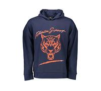 Plein Sport, Homme, Sweatshirts et sweats à capuche, Bleu, Taille: 2XL Sweat à Capuche Bleu en Coton avec Logo
