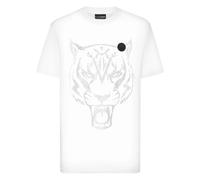 Plein Sport, Homme, Tops, Blanc, Taille: L T-Chemises