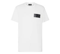 Plein Sport, Homme, Tops, Blanc, Taille: XL T-shirt Col Rond Global Express Edition
